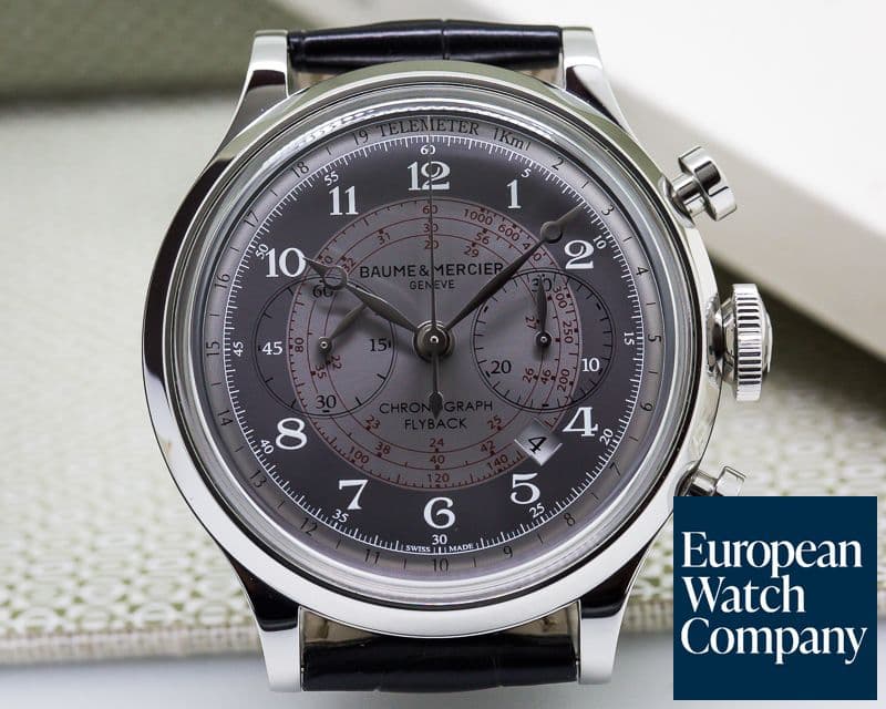 Image of Baume & Mercier Capeland Flyback Chronograph Grey Dial 44MM SS / SS 