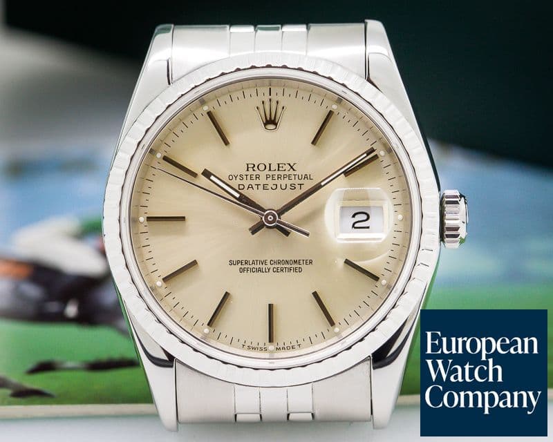 Image of Rolex Datejust Silver Stick Dial SS Jubilee 