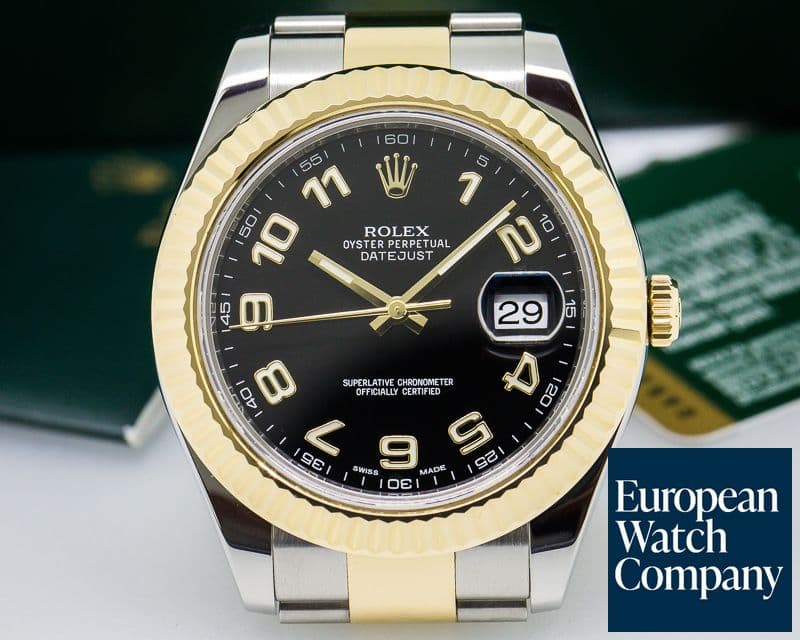 Image of Rolex Datejust II 18K / SS Black Arabic Dial 