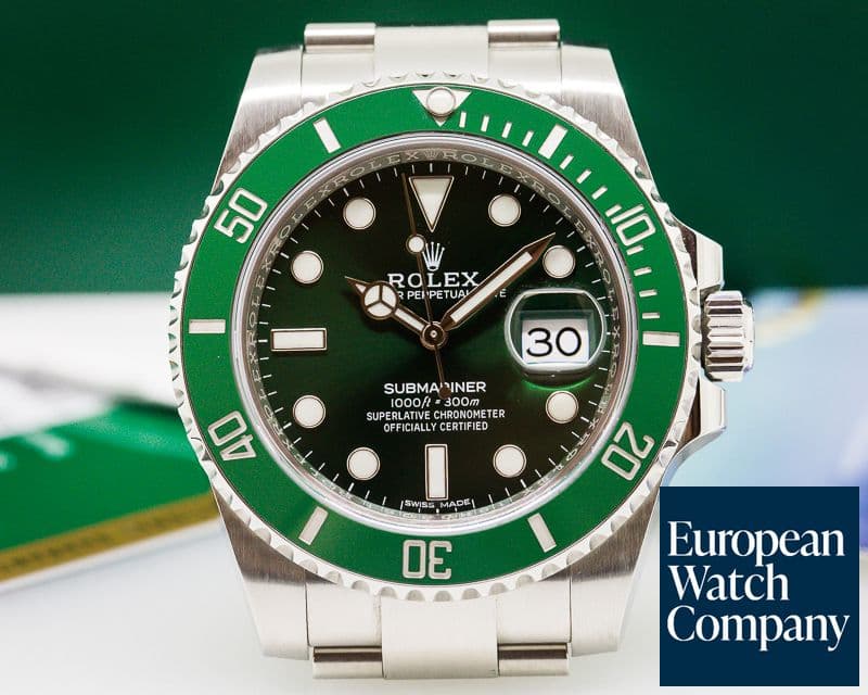 Image of Rolex Submariner Green Ceramic Bezel Green Dial SS