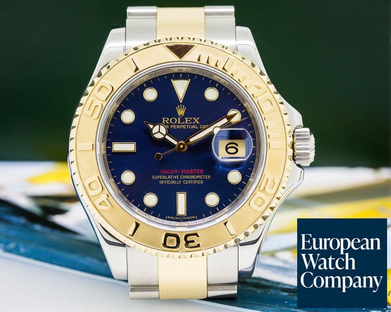 Image of Rolex Yacht-Master 18k/SS Blue Dial