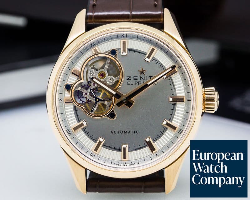 Image of Zenith El Primero Synopsis Rose Gold / Leather