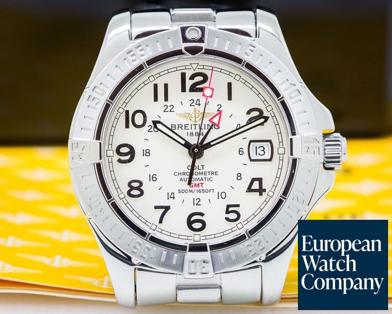 Image of Breitling Colt GMT Silver Dial SS / SS