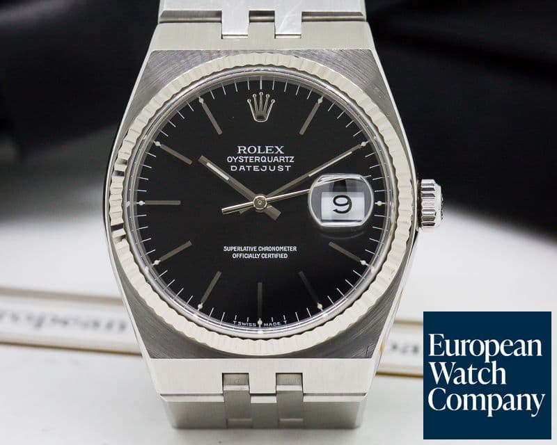 Image of Rolex OysterQuartz Datejust SS Black Dial