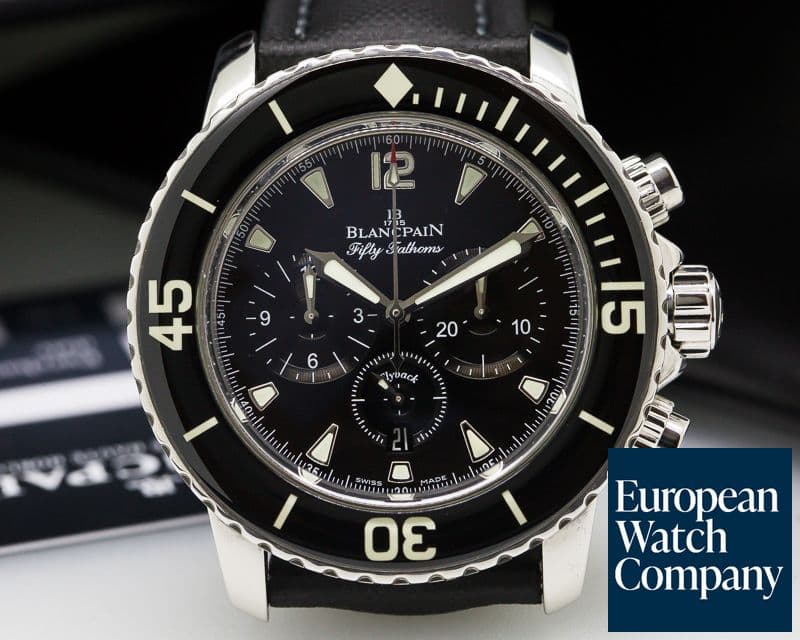 Image of Blancpain Fifty Fathoms Chronograph SS / Kevlar 