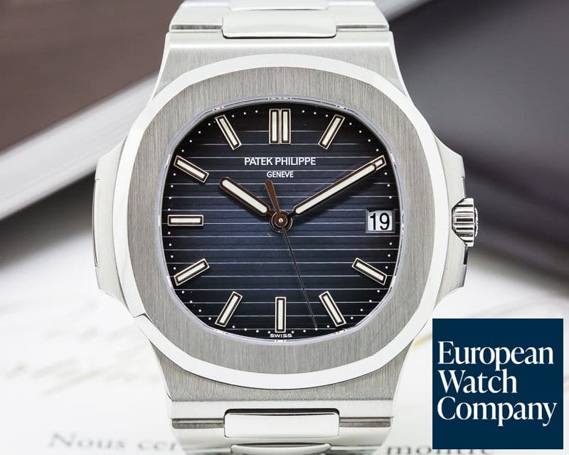 Image of Patek Philippe Jumbo Nautilus Blue Dial SS 