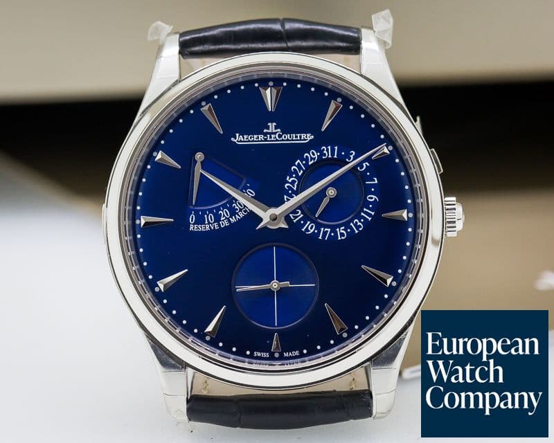 Image of Jaeger LeCoultre Master Reserve de Marche SS Blue Dial UNWORN