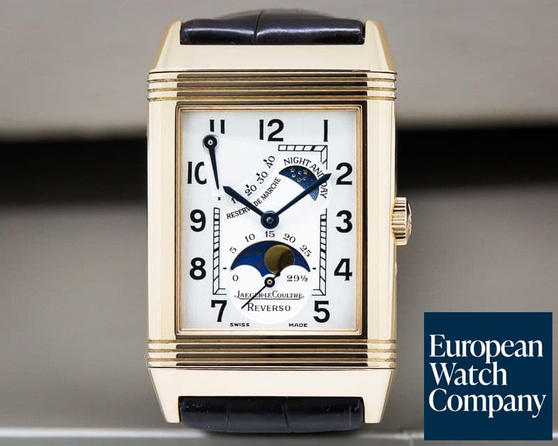 Image of Jaeger LeCoultre Reverso Sun Moon Power Reserve 18K Rose Gold