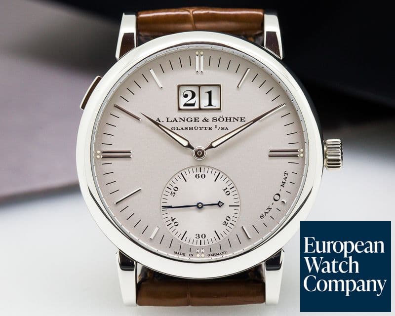 Image of A. Lange and Sohne Langematik Sax-O-Mat Big Date Automatic Platinum 