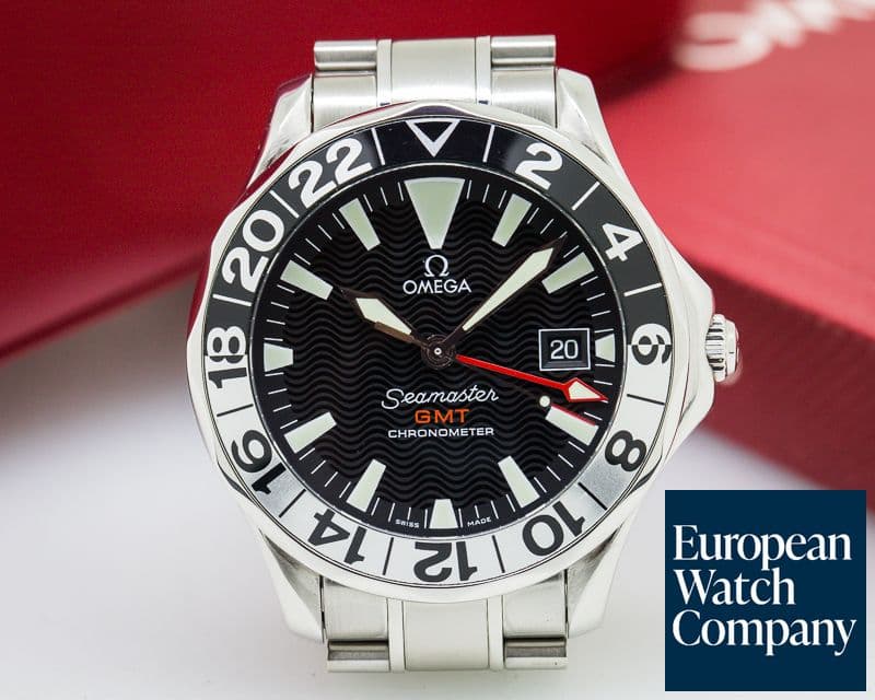 Image of Omega Seamaster GMT 50th Anniversary SS Black Dial 