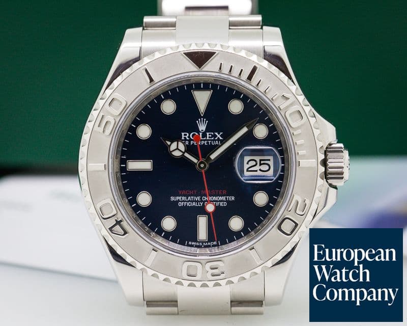 Image of Rolex Yacht Master SS Blue Dial / Platinum Bezel