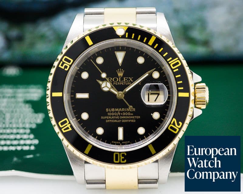 Image of Rolex Submariner Black Dial SS / 18K