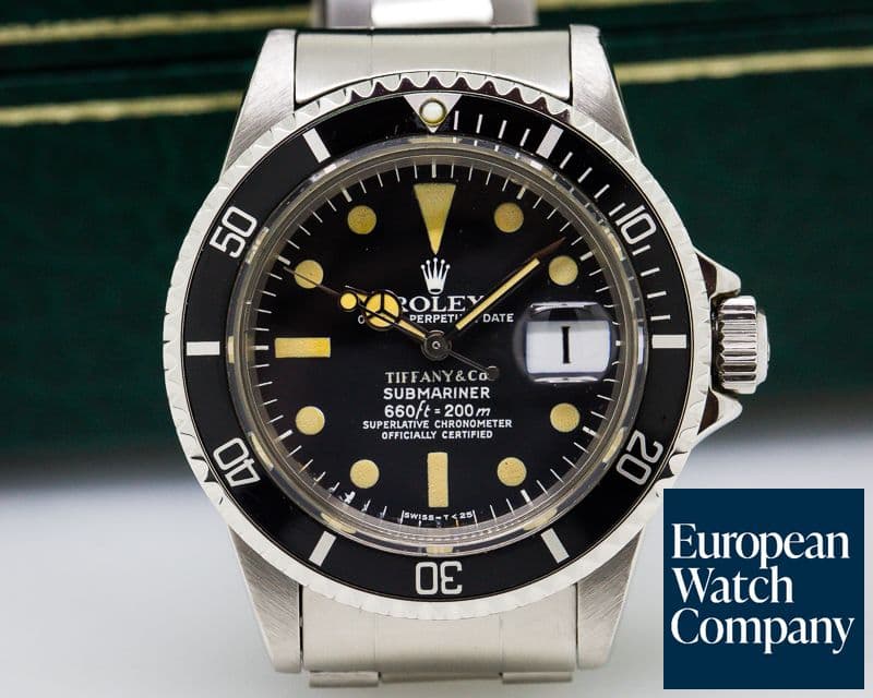 Image of Rolex Submariner 1680 TIFFANY & CO SS / Bracelet Circa 1976