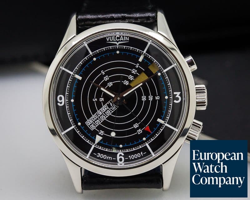 Image of Vulcain Cricket Nautical SS Black Dial