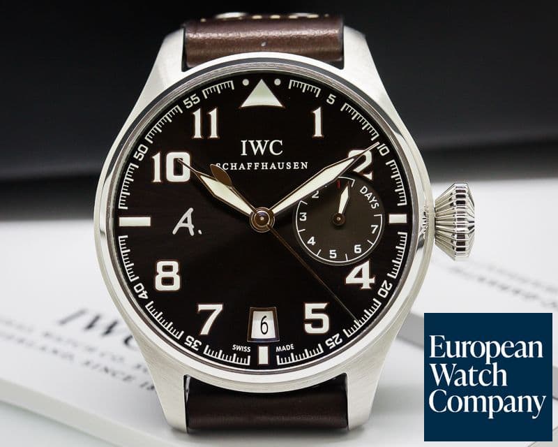 Image of IWC Big Pilot Antoine De Saint Exupery Limited Edition Brown Dial
