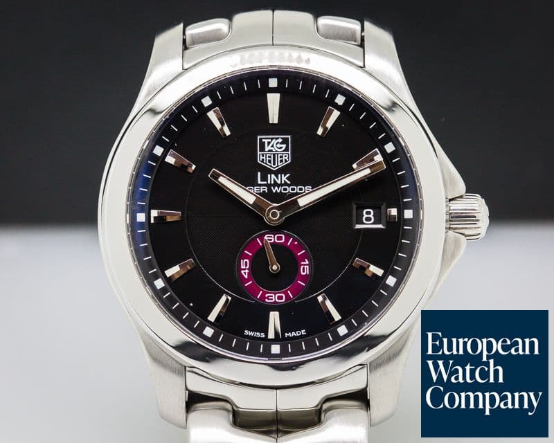 Image of TAG Heuer Link Tiger Woods Automatic Men Black Dial SS / SS 