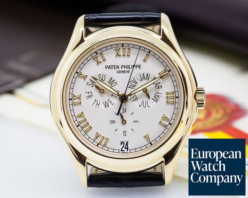 Image of Patek Philippe 5035J-001 Annual Calendar Ivory Dial Yellow Gold 


