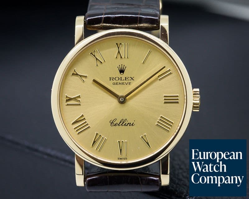 Image of Rolex Cellini 18k Yellow Gold Champagne Dial Ladies 26MM