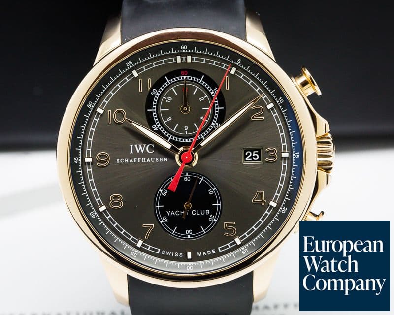 Image of IWC IWC Portuguese Yacht Club Flyback Grey Dial 43.5mm RG / Rubber
