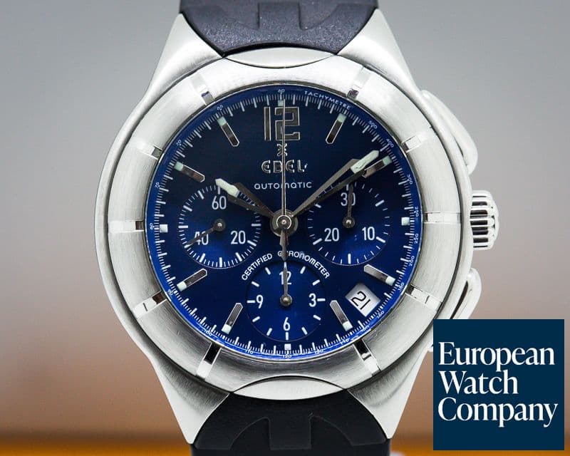 Image of Ebel Type E Chronograph SS Blue Dial 