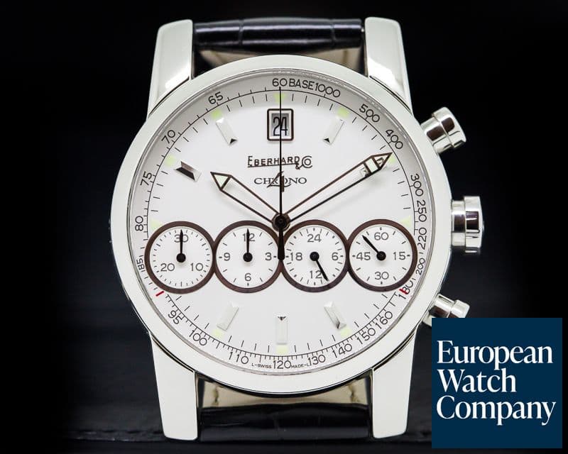 Image of Eberhard Chrono 4 Silver Dial SS