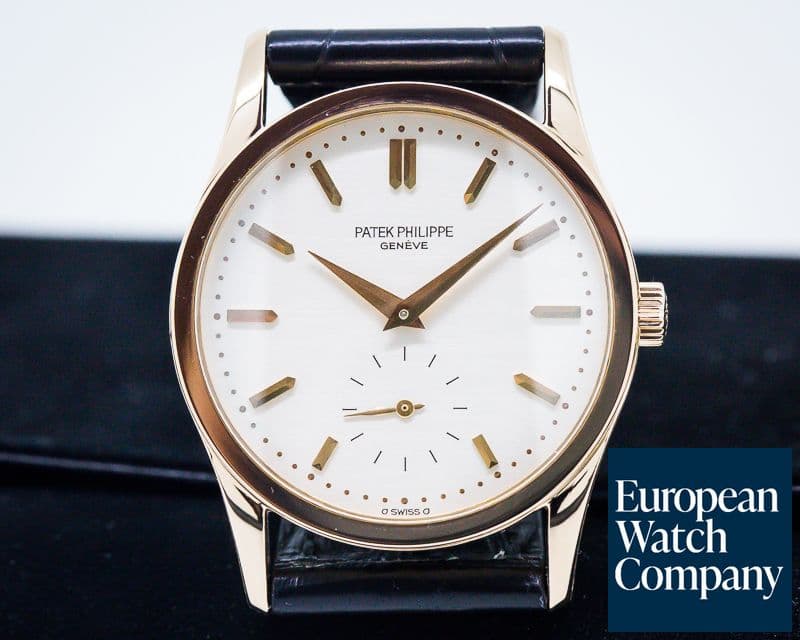 Image of Patek Philippe Calatrava Manual Wind 18K Rose Gold / Silver Dial