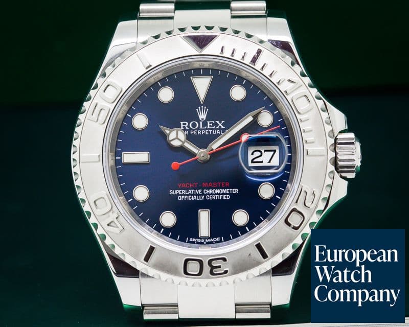 Image of Rolex Yacht Master SS Blue Dial / Platinum Bezel