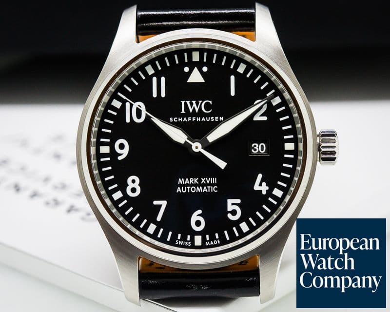 Image of IWC Mark XVIII Black Dial SS 