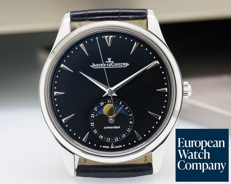 Image of Jaeger LeCoultre Master Ultra Thin Moon SS Black Dial NOVELTY