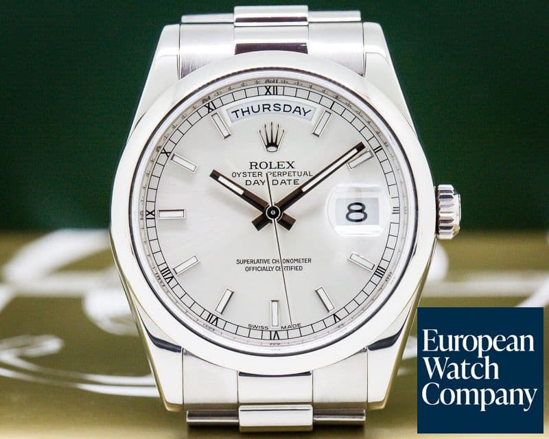 Image of Rolex Day Date President White Gold Silver Dial