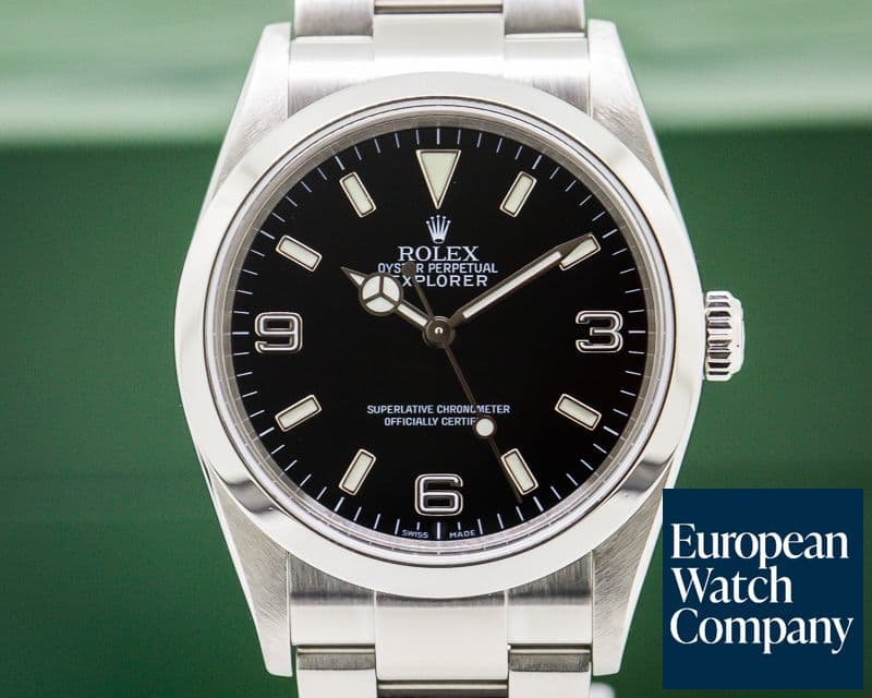 Image of Rolex Explorer I 36MM SS FULL SET 

