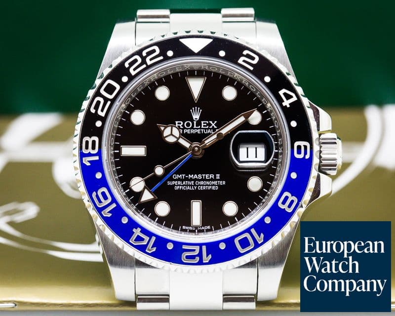 Image of Rolex GMT Master II Ceramic Black & Blue "Batman" SS 
