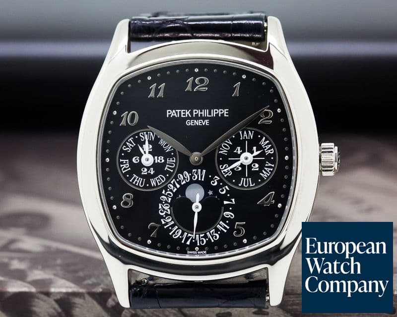 Image of Patek Philippe Perpetual Calendar 18K White Gold Black Dial