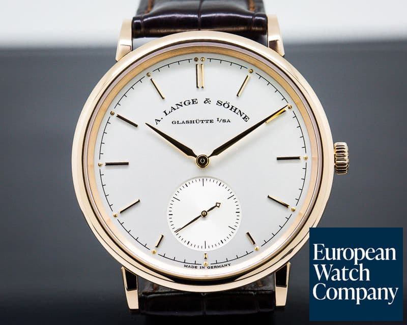 Image of A. Lange and Sohne Saxonia Automatik 18K Rose Gold / Silver Dial
