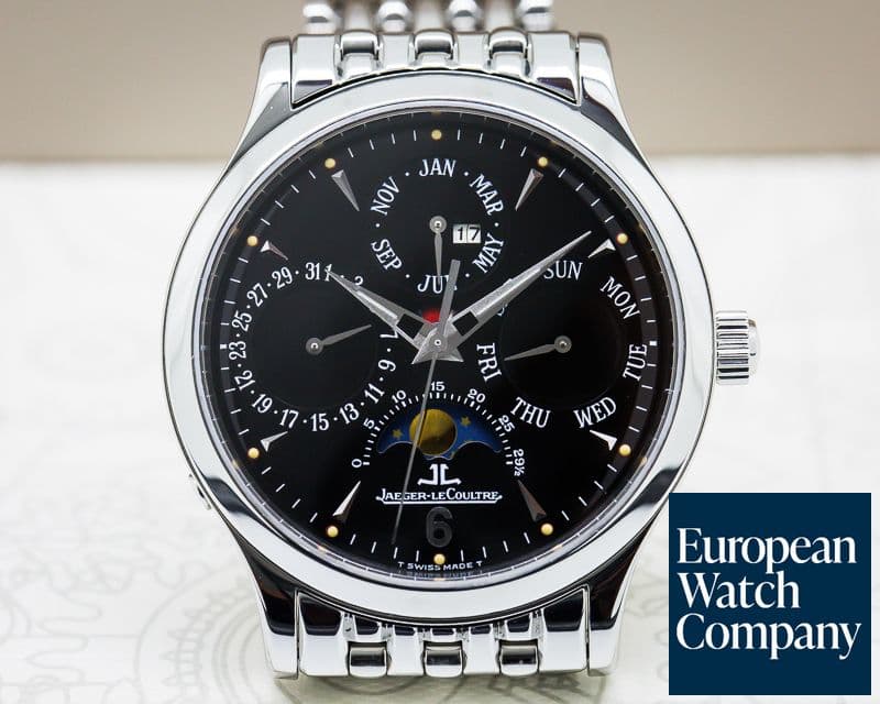 Image of Jaeger LeCoultre Master Perpetual Black Dial DISCONTINUED SS