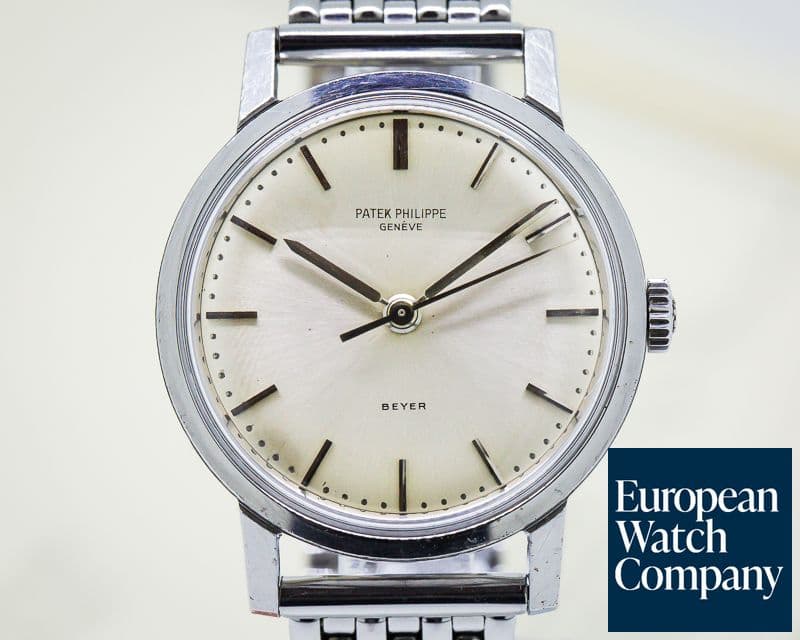 Image of Patek Philippe Vintage Calatrava 3483 "BEYER SIGNED" Stainless Steel RARE