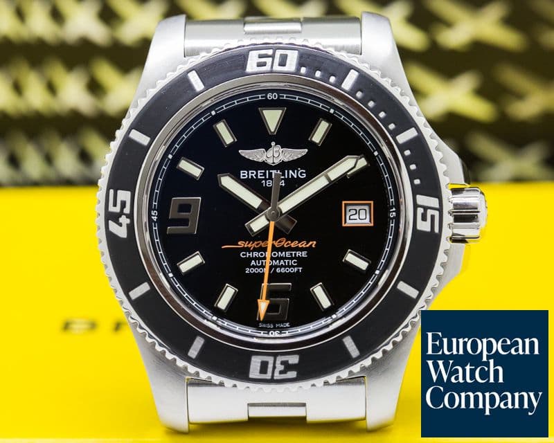 Image of Breitling SuperOcean 44 SS / SS Black Dial 