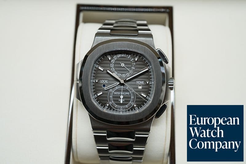 Image of Patek Philippe Nautilus Travel Time Chronograph Grey Dial SS / SS