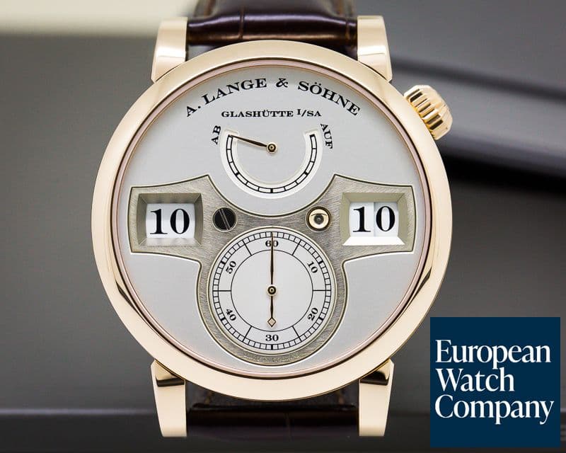 Image of A. Lange and Sohne Zeitwerk 18K Rose Gold + Deployment UNWORN