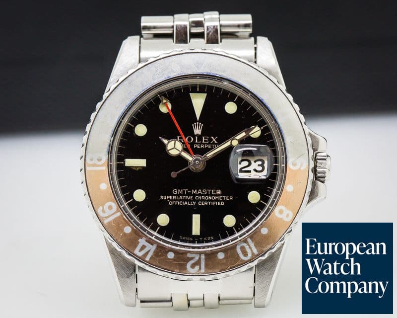 Image of Rolex Vintage GMT Master Gilt Gloss Faded Bezel 
