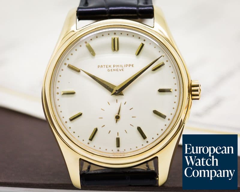 Image of Patek Philippe Vintage Calatrava Automatic Enamel Dial 18k Yellow