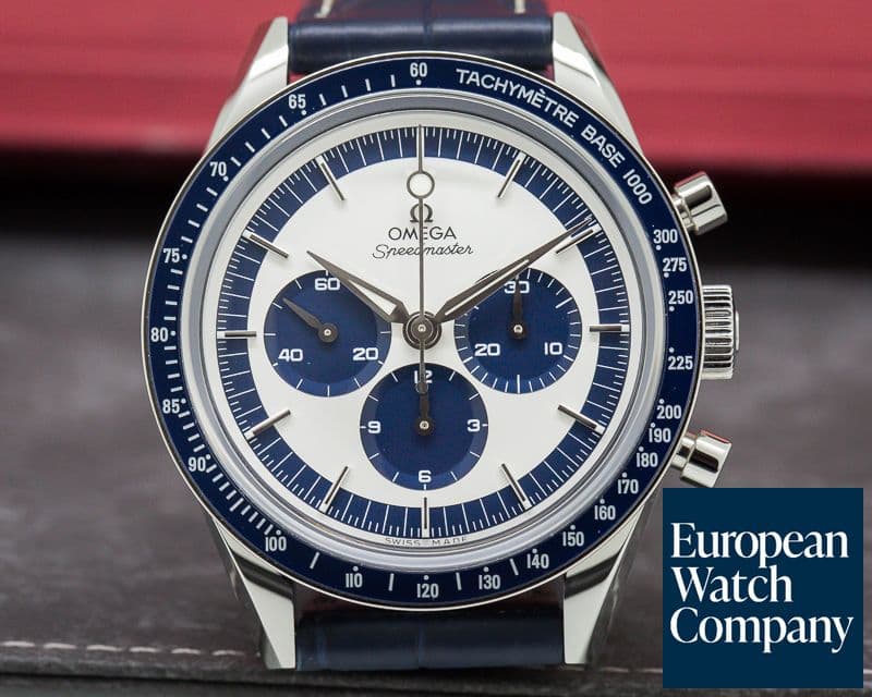 Image of Omega Speedmaster CK 2998 Silver / Blue Dial SS LIMITED
