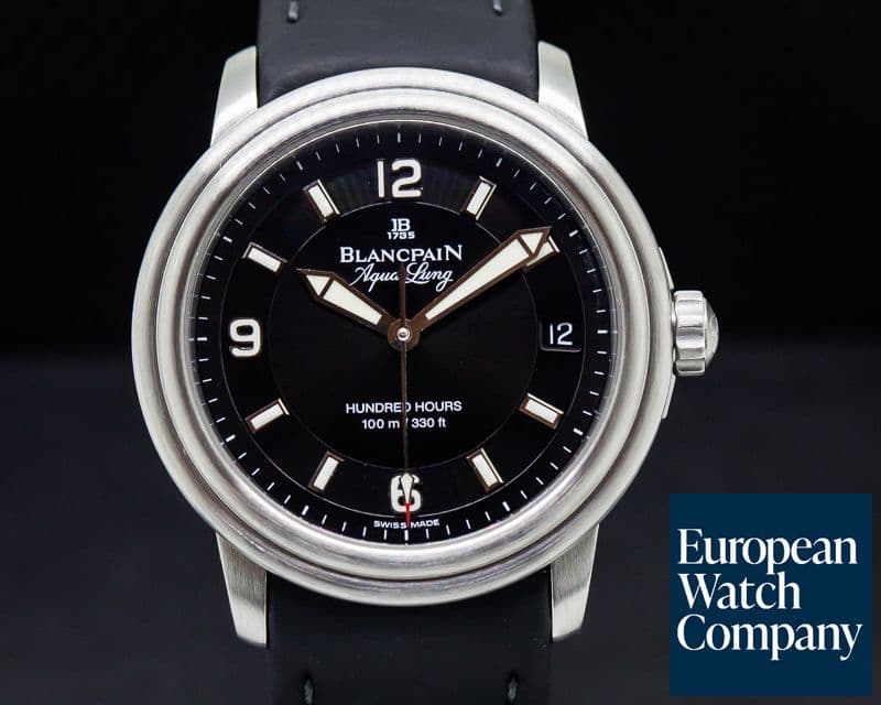 Image of Blancpain Leman Aqualung Ultra Slim Automatic SS / Strap