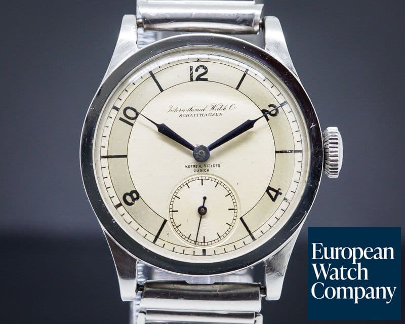 Image of IWC Vintage Caliber 83 Calatrava Sector Double Dial Signed Circa 1936