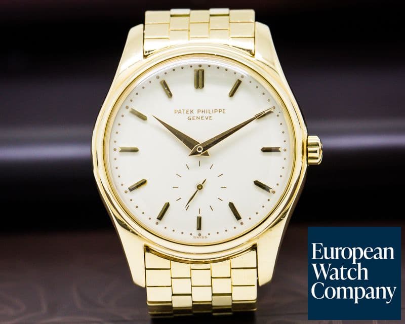 Image of Patek Philippe Vintage Calatrava Automatic Enamel 18K Yellow Gold / Bracelet
