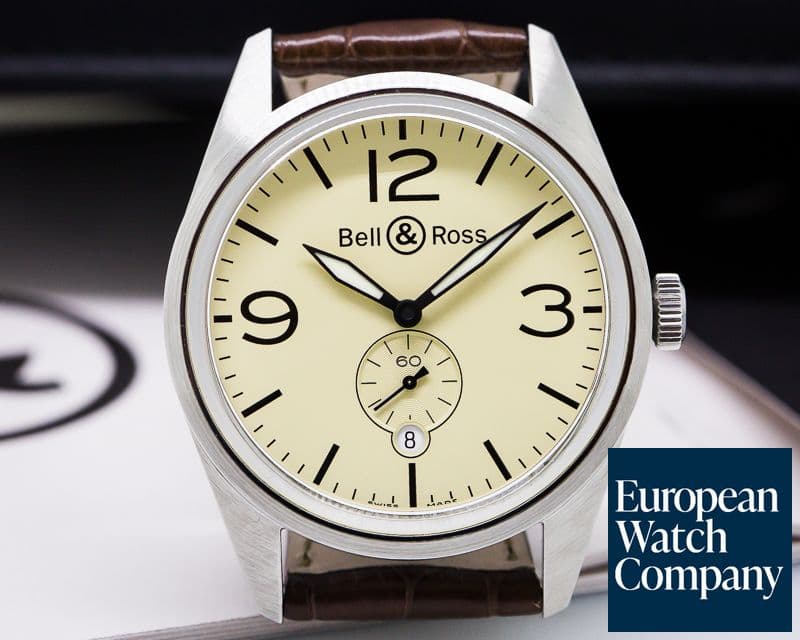 Image of Bell & Ross Vintage BR123 Aviation Type Beige Dial