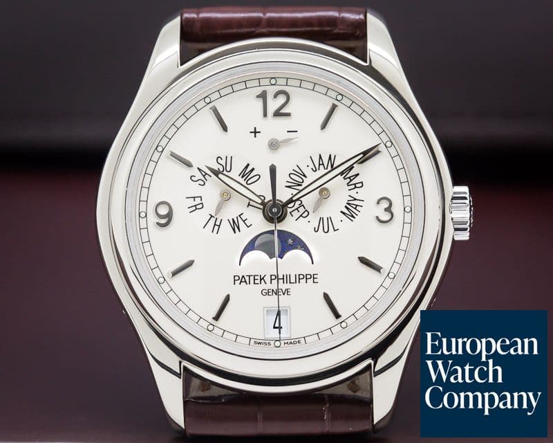 Image of Patek Philippe Annual Calendar 18K White Gold Porcelain Dial 

