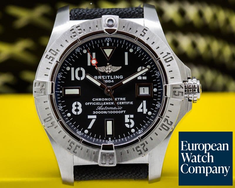 Image of Breitling Avenger Seawolf SS Black Dial 