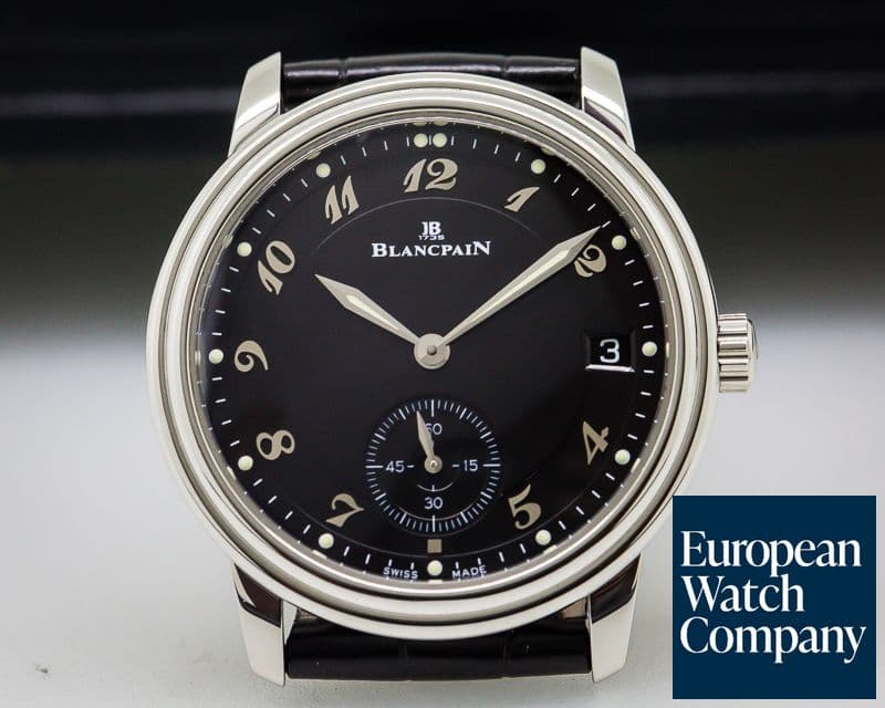 Image of Blancpain Ultra Thin Automatic 100HR Black Arabic Dial