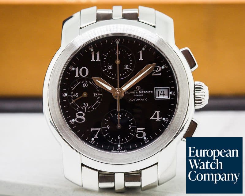 Image of Baume & Mercier Capeland Chronograph Automatic SS Black Dial 
